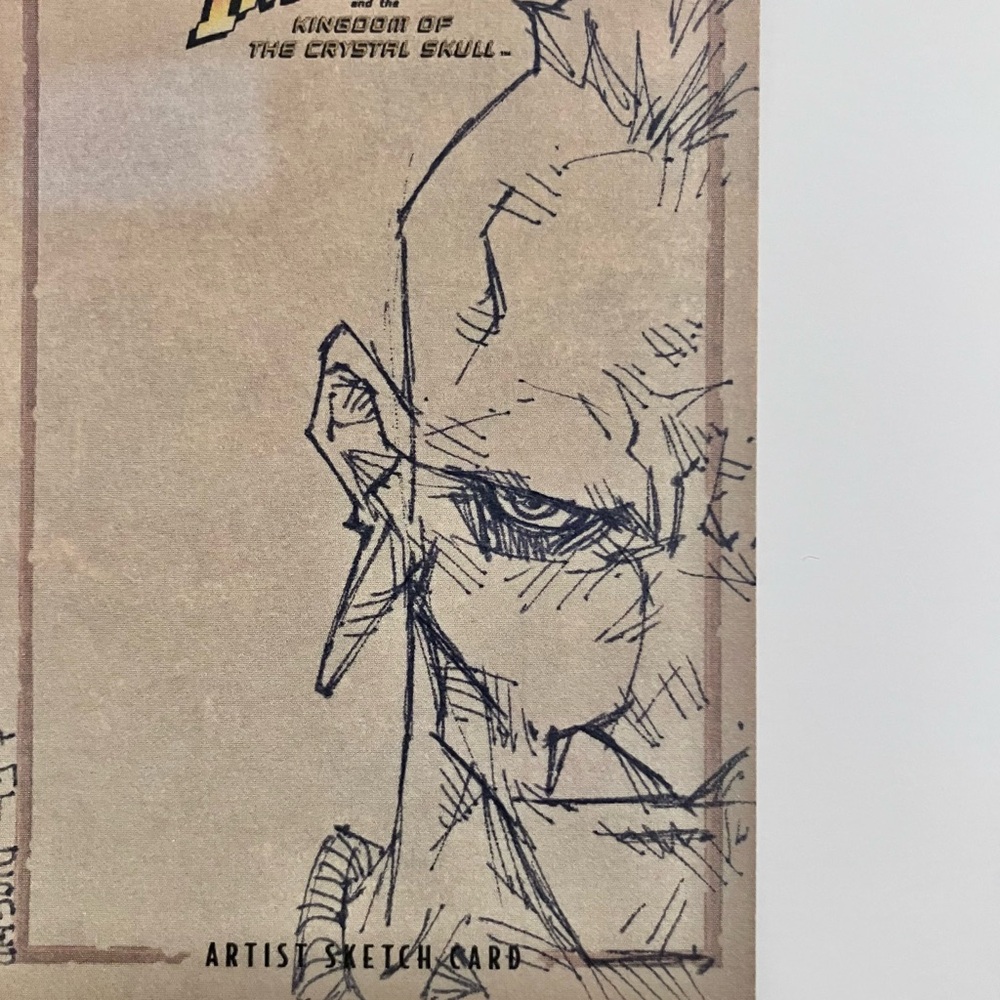 INDIANA JONES Sketch Card / JASON KEITH PHILLIPS Comics Artist / ONE OF A KIND!!